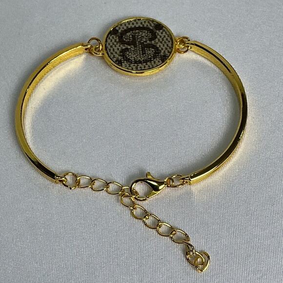 Gucci Monogram Canvas Gold Bracelet - Picture 4 of 6